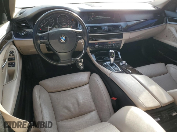 2013 BMW 5 Series 535i xDrive with VIN WBAFU7C57DDU76854, listed as a Copart auction lot 43325245 with 124,000 mi miles and Salvage Title. Bid and sale history available at carsss.com. Image 8.