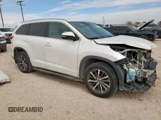 2018 Toyota Highlander SE with VIN 5TDKZRFH2JS540769, listed as a Copart auction lot 56658585 with 74,013 mi miles and Salvage title. Bid and sale history available at DreamBid. Image 4.
