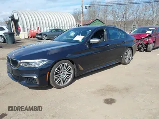 2018 BMW 5 Series M550i xDrive with VIN WBAJB9C52JB035930, listed as a IAAI auction lot 41674415 with 56,294 mi miles and . Bid and sale history available at DreamBid. Image 17.
