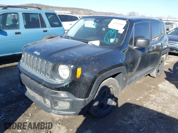 2017 Jeep Renegade Sport with VIN ZACCJAAB7HPF43822, listed as a IAAI auction lot 41752500 with Not Provided miles and . Bid and sale history available at DreamBid. Image 2.