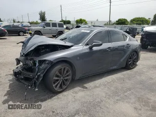 2024 Lexus IS 300 with VIN JTHBA1D27R5130511, listed as a Copart auction lot 59690855 with 28,577 mi miles and Non repairable. Bid and sale history available at DreamBid. Image 1.