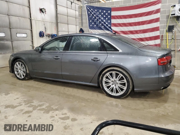 2016 Audi A8 L 4.0T Sport with VIN WAU43AFD2GN007020, listed as a Copart auction lot 43121745 with 51,862 mi miles and Clean Title. Bid and sale history available at carsss.com. Image 2.