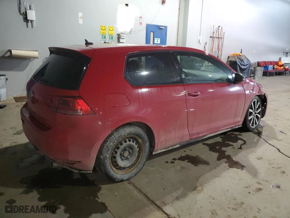 2017 Volkswagen Golf GTI S with VIN 3VWTT7AU5HM038943, listed as a Copart auction lot 44584635 with 224,035 mi miles and Salvage Title. Bid and sale history available at carsss.com. Image 3.
