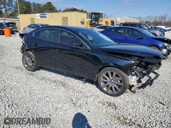 2019 Mazda 3 w/Select Pkg with VIN JM1BPACL7K1106829, listed as a Copart auction lot 45808065 with 57,600 mi miles and Salvage Title. Bid and sale history available at carsss.com. Image 4.
