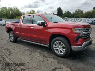 2024 Chevrolet Silverado 1500 LTZ with VIN 1GCUDGED8RZ133141, listed as a Copart auction lot 73213644 with 6,352 mi miles and Salvage Title. Bid and sale history available at DreamBid. Image 4.