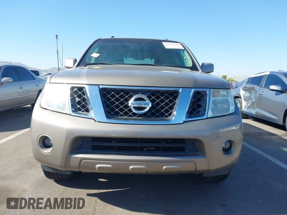 2008 Nissan Pathfinder LE with VIN 5N1AR18U98C621461, listed as a IAAI auction lot 42540598 with 59,464 mi miles and . Bid and sale history available at DreamBid. Image 13.
