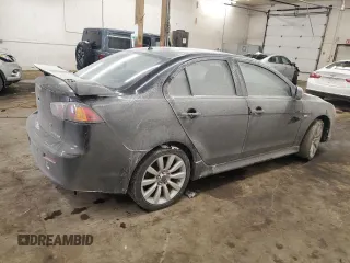 2011 Mitsubishi Lancer GTS with VIN JA32U8FW7BU010543, listed as a Copart auction lot 43706055 with 119,855 mi miles and Salvage Title. Bid and sale history available at carsss.com. Image 3.