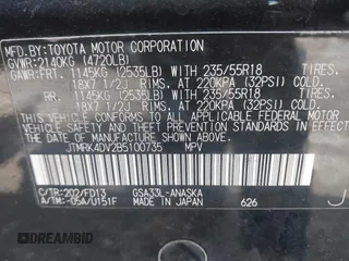 2011 Toyota RAV4 Sport with VIN JTMRK4DV2B5100735, listed as a IAAI auction lot 41954993 with 330,332 mi miles. Bid and sale history available at carsss.com. Image 9.