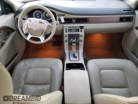 2010 Volvo S80 I6 with VIN YV1982AS5A1116957, listed as a Copart auction lot 75601724 with 118,129 mi miles and Salvage Title. Bid and sale history available at carsss.com. Image 8.
