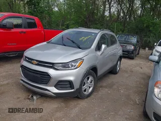 2018 Chevrolet Trax LT with VIN 3GNCJLSB7JL384770, listed as a IAAI auction lot 42176755 with 105,734 mi miles and . Bid and sale history available at carsss.com. Image 2.