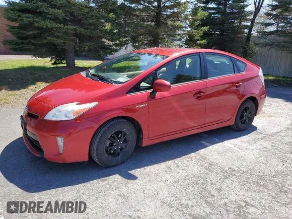 2013 Toyota Prius One with VIN JTDKN3DUXD5647006, listed as a Copart auction lot 54238915 with 147,108 mi miles and Salvage Title. Bid and sale history available at carsss.com. Image 1.