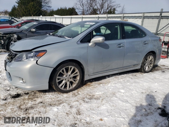 2010 Lexus HS 250h with VIN JTHBB1BAXA2009095, listed as a Copart auction lot 87185274 with 105,470 mi miles and Salvage Title. Bid and sale history available at DreamBid. Image 1.