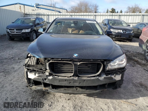 2013 BMW 7 Series 750i xDrive with VIN WBAYB6C50DD223786, listed as a Copart auction lot 87579345 with 143,523 mi miles and Salvage title. Bid and sale history available at DreamBid. Image 5.