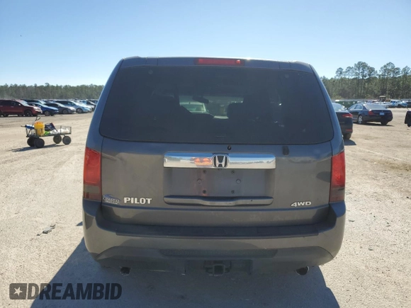2012 Honda Pilot EX-L with VIN 5FNYF4H64CB035969, listed as a Copart auction lot 47295355 with 0 mi miles and Salvage Title. Bid and sale history available at carsss.com. Image 6.