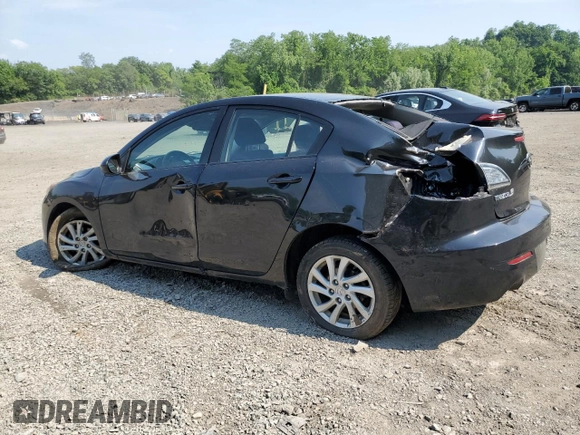 2012 Mazda 3 i Touring with VIN JM1BL1V82C1538556, listed as a Copart auction lot 59543215 with 126,297 mi miles and Salvage title. Bid and sale history available at DreamBid. Image 2.