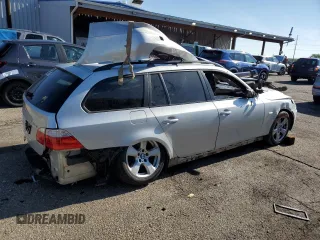 2008 BMW 5 Series 535xiT with VIN WBAPT73528CX01121, listed as a Copart auction lot 56124785 with Not provided miles and Non repairable. Bid and sale history available at DreamBid. Image 3.