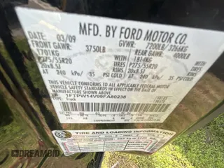2009 Ford F-150 XL with VIN 1FTPW14V99FA80238, listed as a Copart auction lot 54420415 with 243,400 mi miles and Clean Title. Bid and sale history available at carsss.com. Image 10.