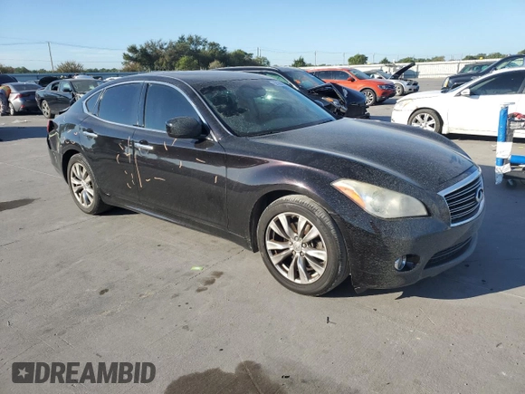2013 Infiniti M37 with VIN JN1BY1AP7DM510222, listed as a Copart auction lot 69380494 with 113,487 mi miles and Salvage Title. Bid and sale history available at carsss.com. Image 4.