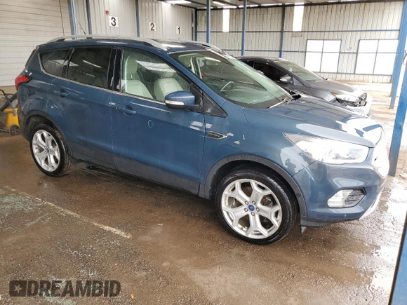 2019 Ford Escape Titanium with VIN 1FMCU9J98KUB77258, listed as a Copart auction lot 51213435 with 92,708 mi miles and Clean Title. Bid and sale history available at carsss.com. Image 4.