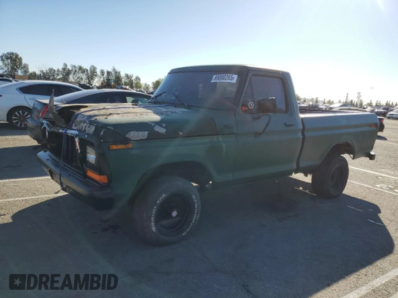 1978 Ford Ranger with VIN F14HRCC3772, listed as a Copart auction lot 89000265 with 93,648 mi miles and Salvage Title. Bid and sale history available at DreamBid. Image 1.
