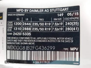 2015 Mercedes-Benz GLK 350 с VIN WDCGG8JB2FG436299, выставлен на аукционе IAAI как лот 42439186 с пробегом 129 313 миль миль и . История ставок и продаж доступна на DreamBid. Изображение 9.