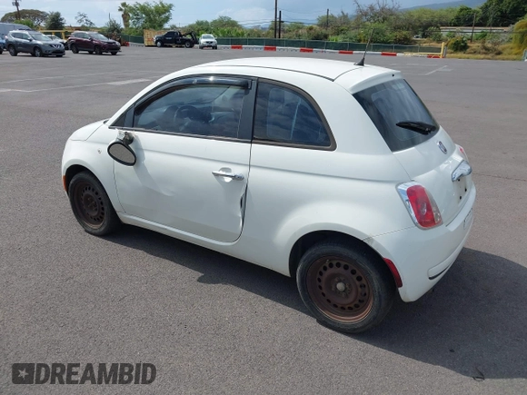 2012 FIAT 500 Pop with VIN 3C3CFFAR7CT119641, listed as a IAAI auction lot 42154125 with 130,922 mi miles. Bid and sale history available at carsss.com. Image 3.