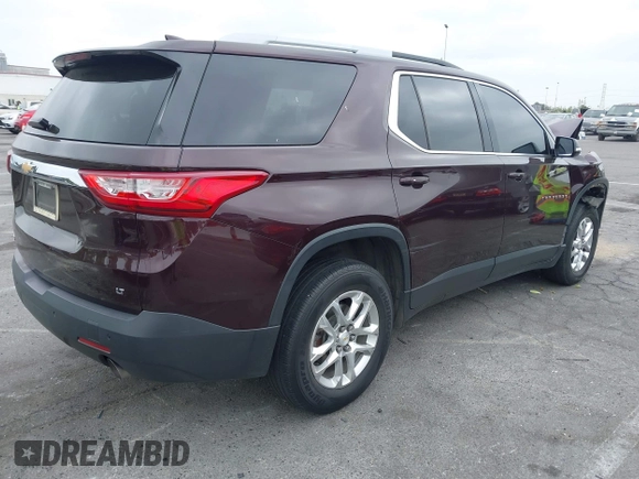 2018 Chevrolet Traverse LT Cloth with VIN 1GNERGKW0JJ263209, listed as a IAAI auction lot 42294170 with 115,619 mi miles and . Bid and sale history available at DreamBid. Image 4.