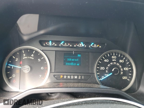 2016 Ford F-150 XL with VIN 1FTEW1CG9GFC59838, listed as a Copart auction lot 56278775 with 233,705 mi miles and Salvage title. Bid and sale history available at DreamBid. Image 9.