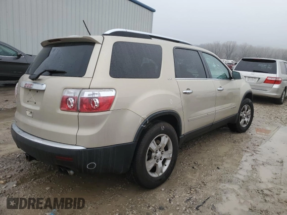 2008 GMC Acadia SLT1 with VIN 1GKER23708J172958, listed as a Copart auction lot 43208455 with Not Provided miles and Salvage Title. Bid and sale history available at DreamBid. Image 3.