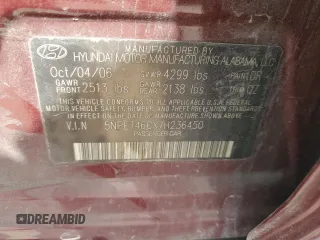 2007 Hyundai Sonata GLS with VIN 5NPET46CX7H236450, listed as a Copart auction lot 53999375 with 137,596 mi miles and Salvage Title. Bid and sale history available at DreamBid. Image 12.