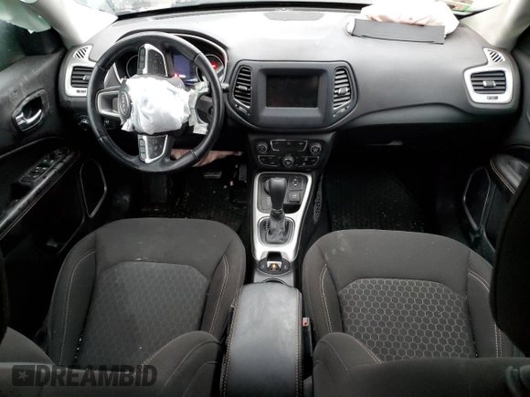 2021 Jeep Compass Sport with VIN 3C4NJDAB8MT554681, listed as a Copart auction lot 50680095 with 19,750 mi miles and Salvage title. Bid and sale history available at DreamBid. Image 8.