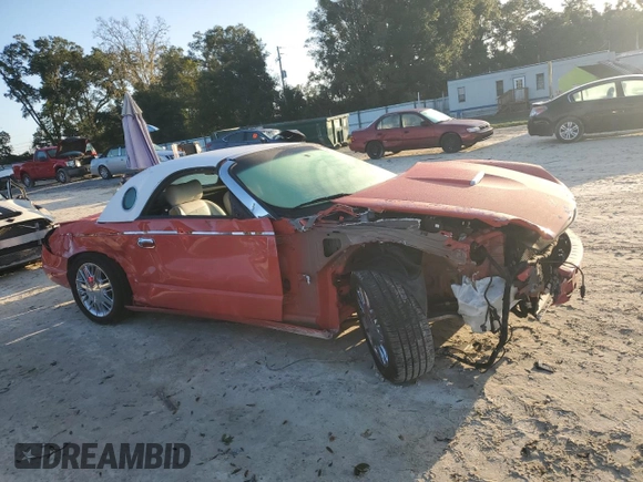 2003 Ford Thunderbird with VIN 1FAHP62A43Y105336, listed as a Copart auction lot 74699164 with Not Provided miles and Non Repairable. Bid and sale history available at DreamBid. Image 4.