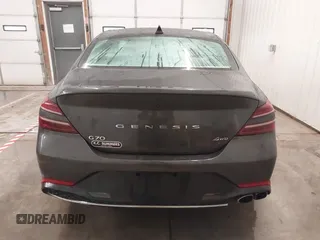 2022 Genesis G70 2.0T with VIN KMTG34TA3NU099724, listed as a IAAI auction lot 41384087 with 46,041 mi miles. Bid and sale history available at carsss.com. Image 16.