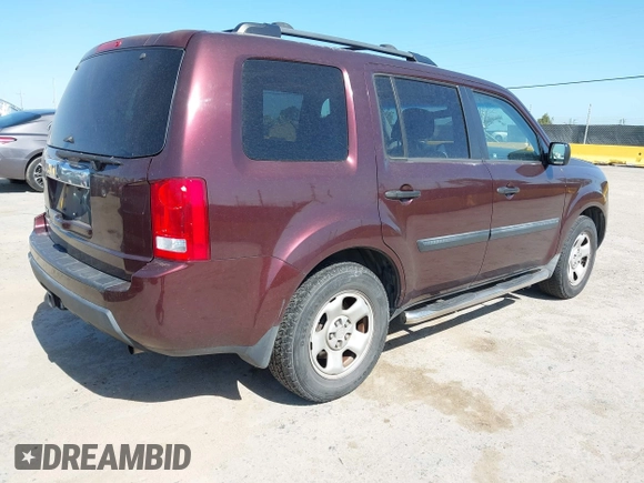 2010 Honda Pilot LX with VIN 5FNYF3H29AB004088, listed as a IAAI auction lot 42339270 with 242,385 mi miles and . Bid and sale history available at DreamBid. Image 4.