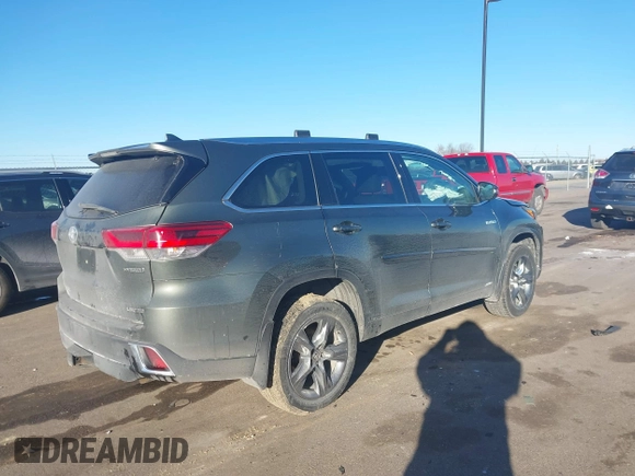 2018 Toyota Highlander Hybrid Limited with VIN 5TDDGRFH8JS045443, listed as a IAAI auction lot 41256831 with 105,736 mi miles and . Bid and sale history available at DreamBid. Image 4.