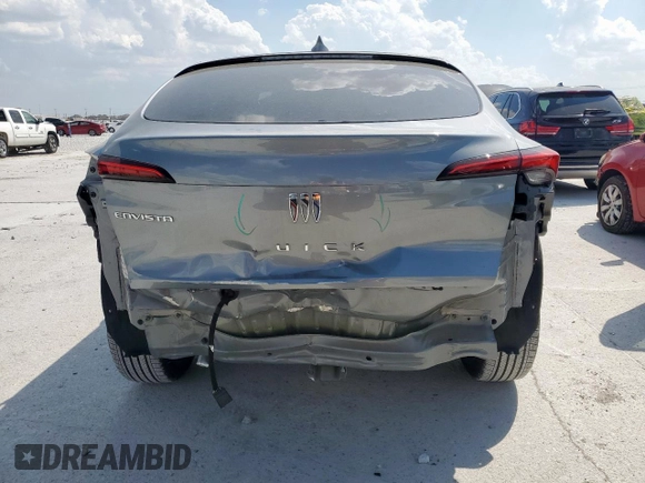 2025 Buick Envista Sport Touring with VIN KL47LBEPXSB091464, listed as a Copart auction lot 50502355 with 3,396 mi miles and Salvage Title. Bid and sale history available at DreamBid. Image 6.