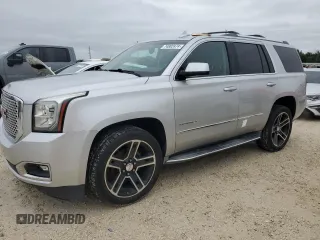 2015 GMC Yukon Denali with VIN 1GKS1CKJ5FR654613, listed as a Copart auction lot 74802474 with 140,288 mi miles and Non Repairable. Bid and sale history available at carsss.com. Image 1.