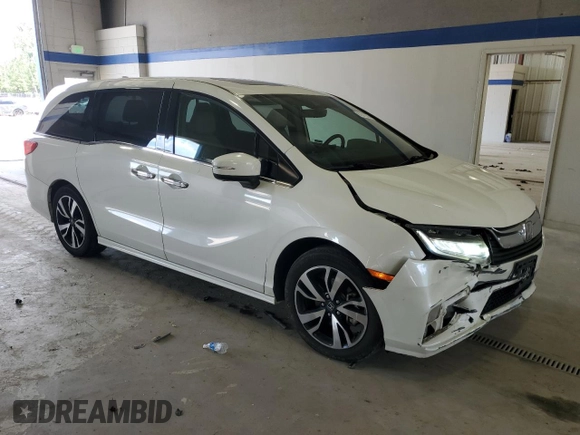 2018 Honda Odyssey Elite with VIN 5FNRL6H90JB103748, listed as a Copart auction lot 61512595 with 117,126 mi miles and Salvage title. Bid and sale history available at DreamBid. Image 4.