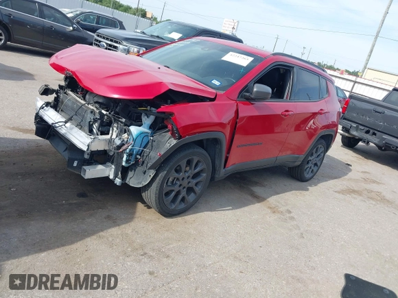 2021 Jeep Compass 80th Anniversary with VIN 3C4NJDEB9MT593337, listed as a IAAI auction lot 42247265 with 71,038 mi miles and . Bid and sale history available at DreamBid. Image 17.