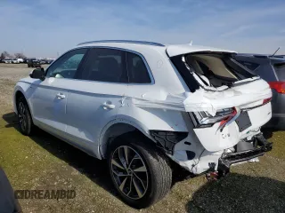 2022 Audi Q5 S line Premium with VIN WA1GAAFY5N2022242, listed as a Copart auction lot 37455483 with 9,451 mi miles. Bid and sale history available at carsss.com. Image 2.