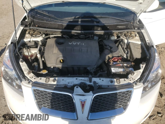 2010 Pontiac Vibe w/1SA with VIN 5Y2SP6E80AZ406654, listed as a Copart auction lot 72618834 with 34,878 mi miles and Salvage Title. Bid and sale history available at carsss.com. Image 11.