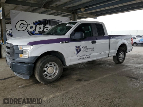 2015 Ford F-150 XL with VIN 1FTEX1C81FKD82013, listed as a Copart auction lot 62599595 with 165,528 mi miles and Clean title. Bid and sale history available at DreamBid. Image 1.