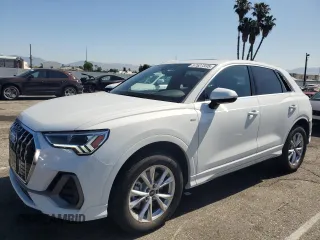 2024 Audi Q3 S line Premium with VIN WA1DECF39R1204657, listed as a Copart auction lot 57527335 with 1,414 mi miles and Salvage title. Bid and sale history available at DreamBid. Image 1.