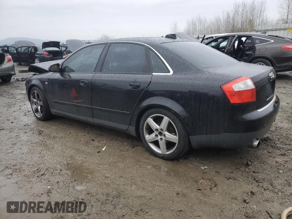 2004 Audi A4 3.0L with VIN WAULT68E54A027800, listed as a Copart auction lot 84886194 with 0 mi miles and Salvage Title. Bid and sale history available at carsss.com. Image 2.