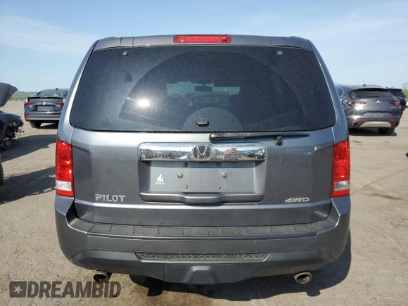 2013 Honda Pilot EX-L with VIN 5FNYF4H57DB019838, listed as a Copart auction lot 55043375 with 190,442 mi miles and Salvage Title. Bid and sale history available at DreamBid. Image 6.
