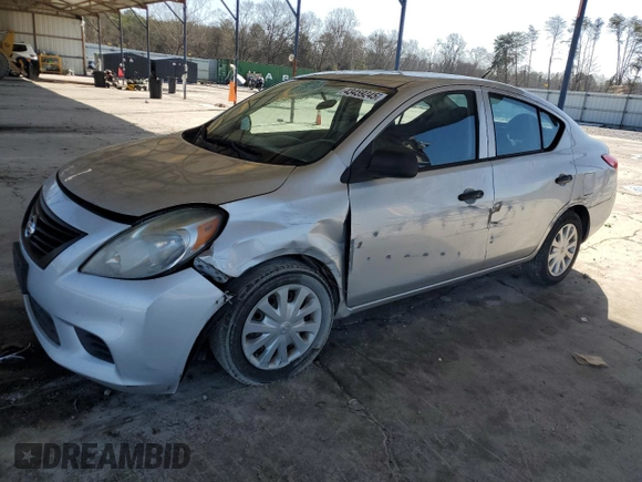 2012 Nissan Versa S with VIN 3N1CN7AP0CL912737, listed as a Copart auction lot 43459245 with 108,262 mi miles and Salvage Title. Bid and sale history available at carsss.com. Image 1.