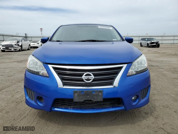 2014 Nissan Sentra SR with VIN 3N1AB7AP9EL640241, listed as a Copart auction lot 53332035 with 113,788 mi miles and Salvage Title. Bid and sale history available at carsss.com. Image 5.