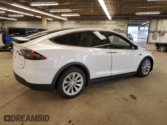 2016 Tesla Model X 70D with VIN 5YJXCBE24GF027807, listed as a Copart auction lot 50504814 with 0 mi miles and Salvage Title. Bid and sale history available at carsss.com. Image 3.