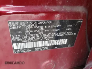 2018 Toyota RAV4 XLE with VIN JTMRFREV7JD252112, listed as a Copart auction lot 43088555 with 77,509 mi miles and Salvage Title. Bid and sale history available at carsss.com. Image 14.