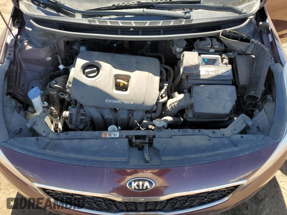 2017 Kia Forte LX with VIN 3KPFK4A7XHE025479, listed as a Copart auction lot 46625795 with 104,038 mi miles and Salvage Title. Bid and sale history available at carsss.com. Image 11.